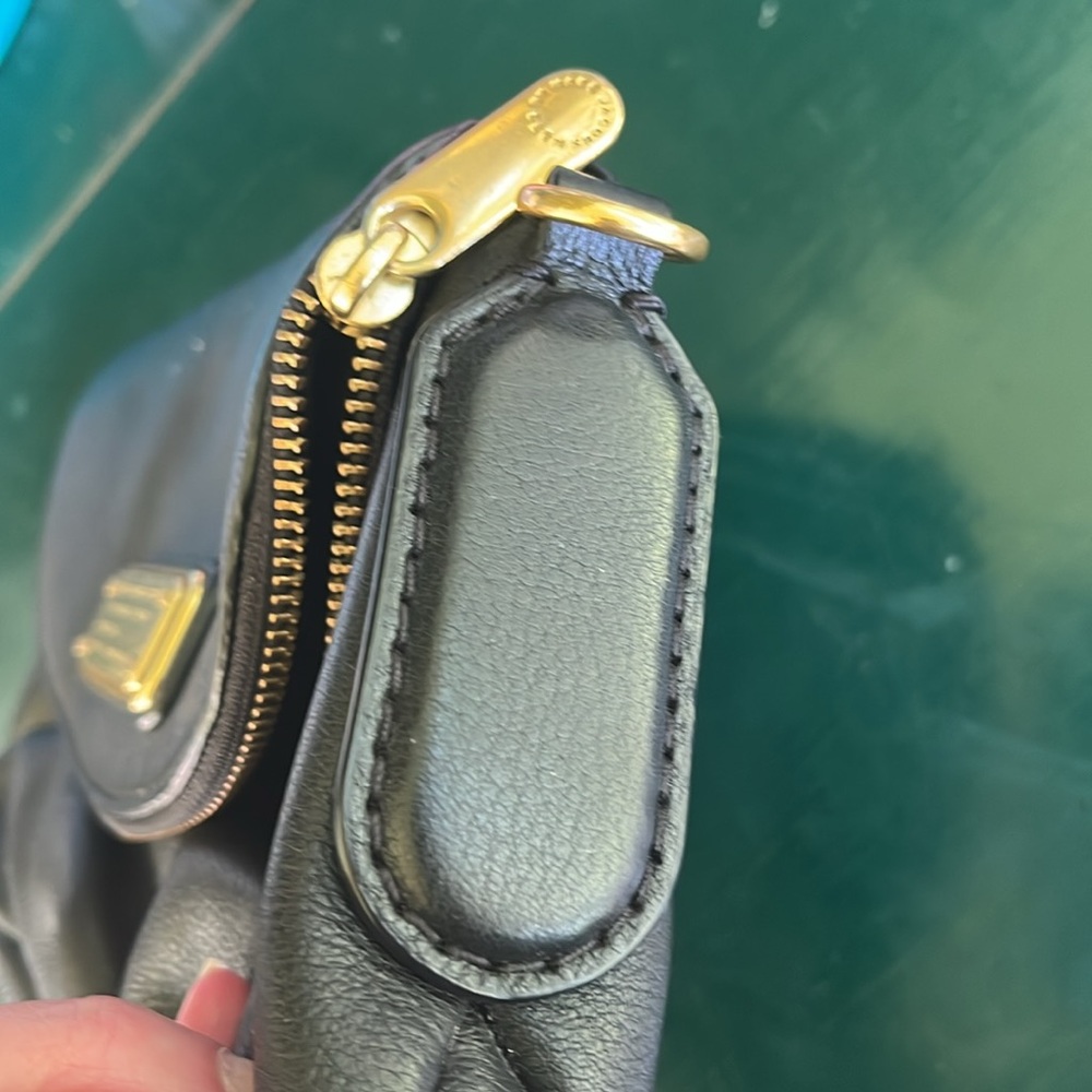 Marc Jacobs Black Crossbody Bag with Gold Accents - Picture 7 of 8